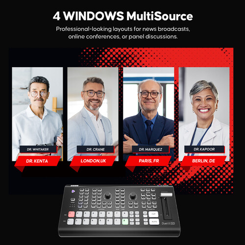 OSEE GoStream Duet 8 ISO 8-Channel Live Stream Switcher OSEE GoStream Duet 8 ISO 8-Channel Live Stream Switcher