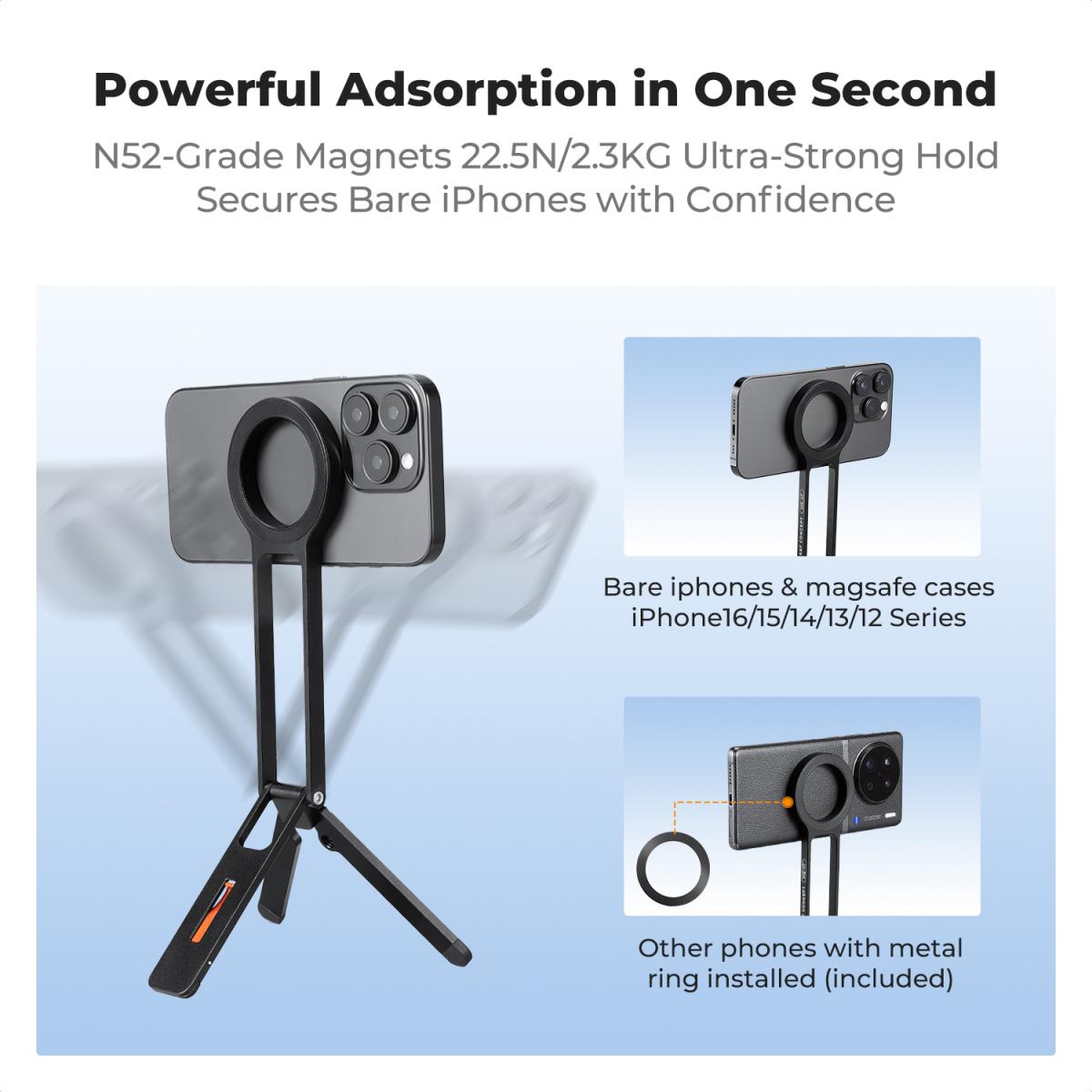 K&F Concept Magnetic Phone Tripod Stand for iPhone (KF31.139)
