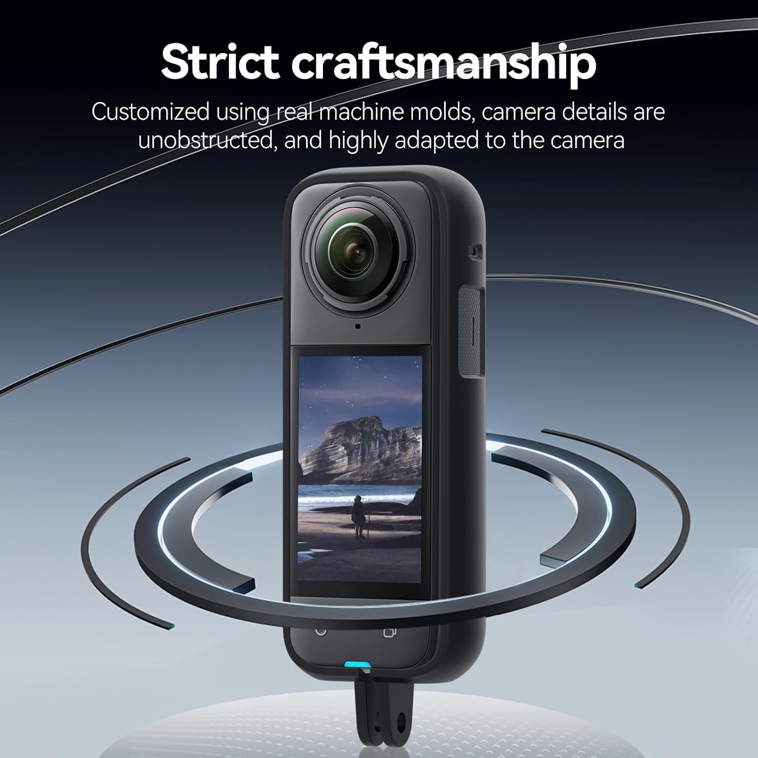 TELESIN Protective Case for Insta360 X4 | Durable Frame Cage with Mounting Flexibility