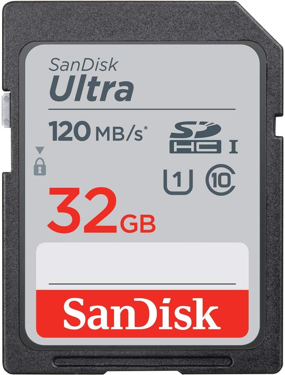 SanDisk 32GB 120MB/s Ultra UHS-I Class 10 U1 SDHC Memory Card