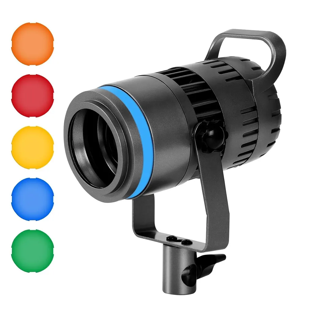 CGZ P60S COB Video Light 40W Studio Fill Light with Remote Control
