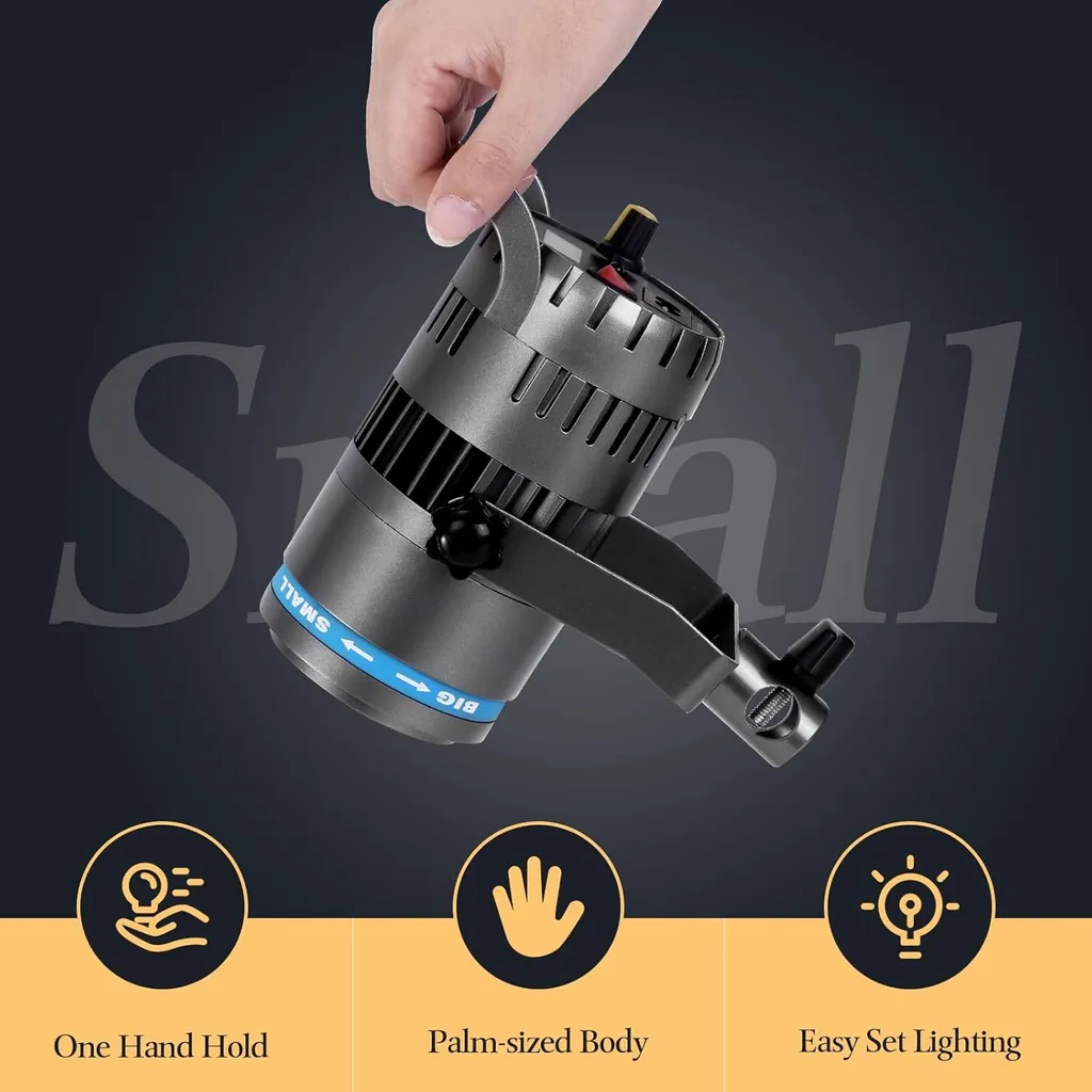 CGZ P60S COB Video Light 40W Studio Fill Light with Remote Control