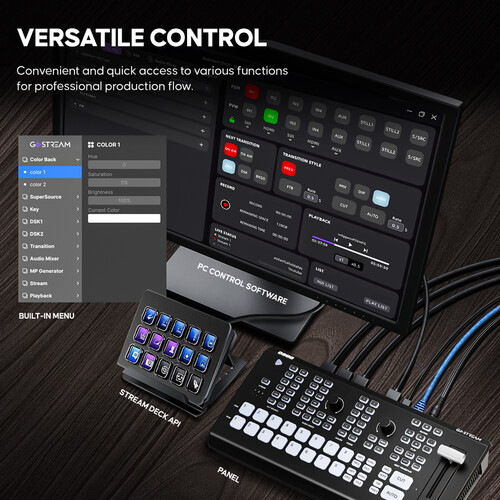 OSEE GoStream Duet 8 ISO 8-Channel Live Stream Switcher OSEE GoStream Duet 8 ISO 8-Channel Live Stream Switcher