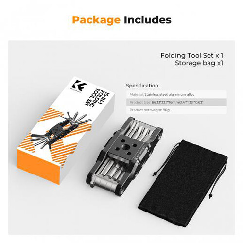 K&F Concept MS28 Folding 10-in-1 Hex Key Set Multi Tool (KF31.099) K&F Concept MS28 Folding 10-in-1 Hex Key Set Multi Tool (KF31.099)