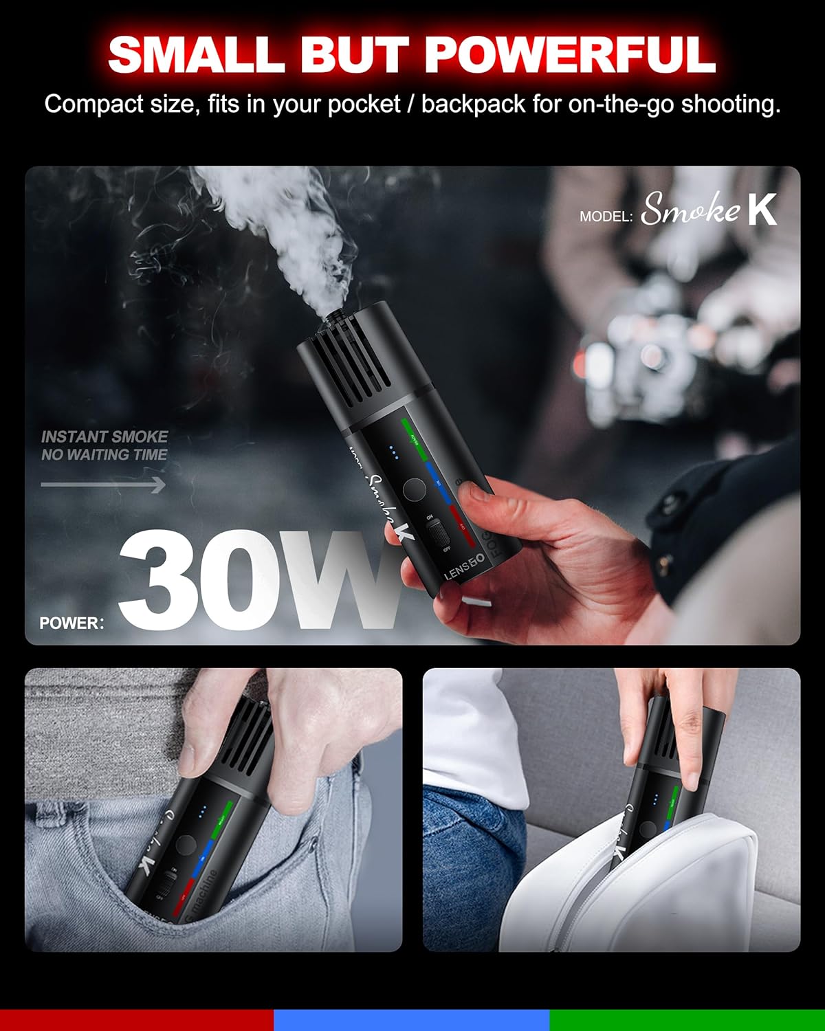 Lensgo Hand-held Fog Machine Smoke K