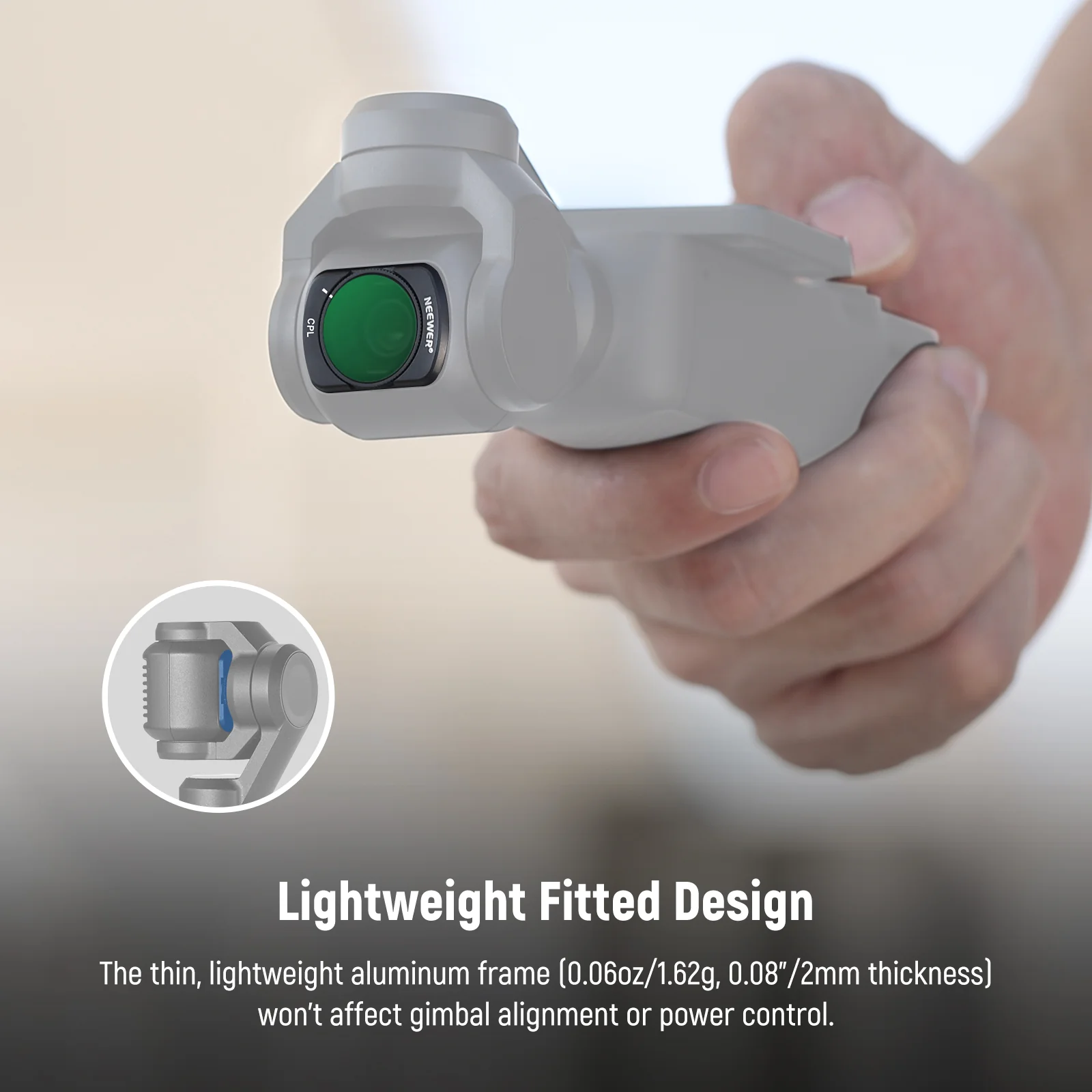 مجموعة فلاتر NEEWER FL-P10 المغناطيسية ND وCPL وFeather لكاميرا DJI Osmo Pocket 3، مكونة من 14 فلترًا