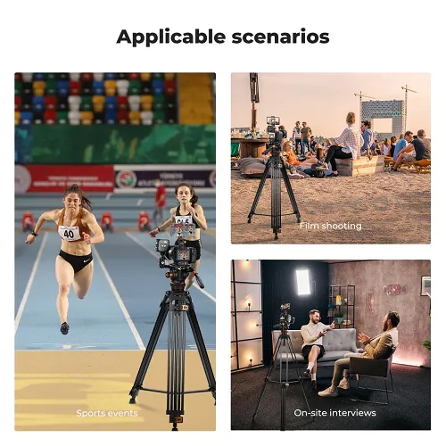 K&F Concept Professional Video Tripod with Fluid Head VA3+BV20 (KF09.148V1) K&F Concept Professional Video Tripod with Fluid Head VA3+BV20 (KF09.148V1)