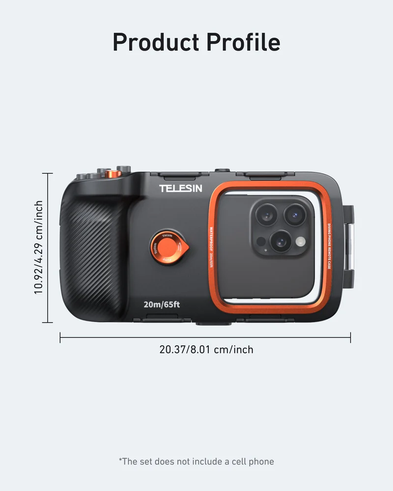 TELESIN Smartphone Diving Case with Remote Control P4-WTP-06