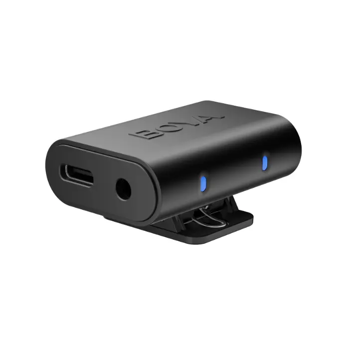 BOYA Magic 2-Person Wireless Microphone System {USB-C + Lightning + 3.5 TRS} 1to2 + Charging Case "Combo"