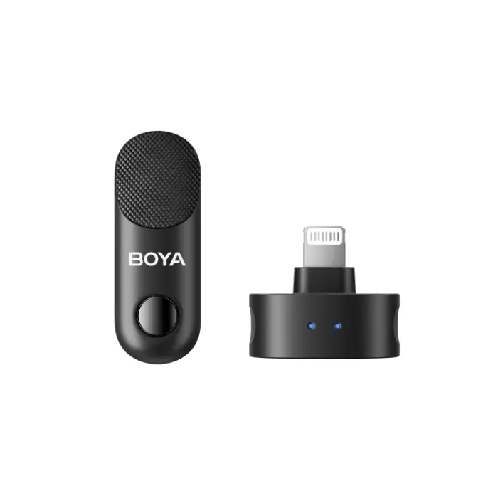BOYA Magic 2-Person Wireless Microphone System {USB-C + Lightning + 3.5 TRS} 1to2 + Charging Case "Combo"