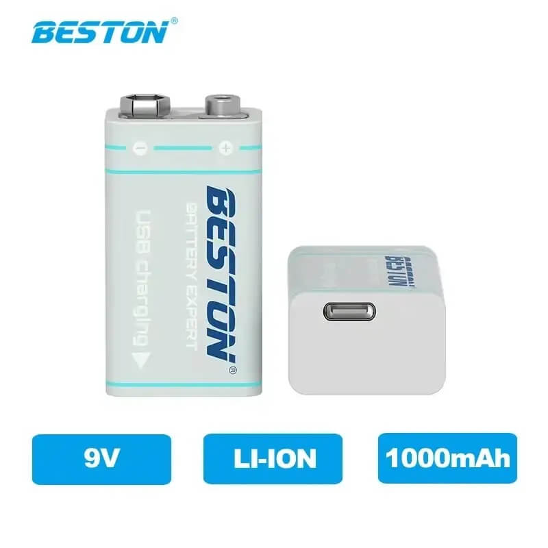 BESTON 9V LI-ION 650mAh BATTERY WITH MICRO USB