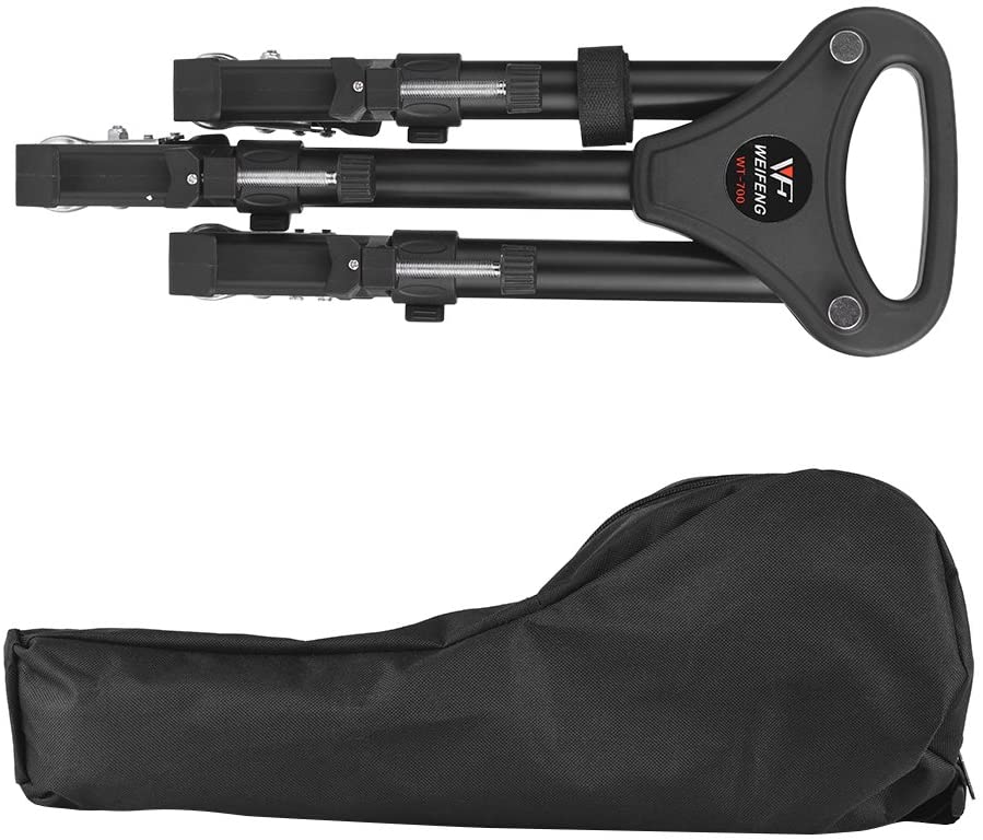 Weifeng WT-700 Professional 3-Wheel Pulley Tripod Dolly Universal Folding Camera Tripod Dolly