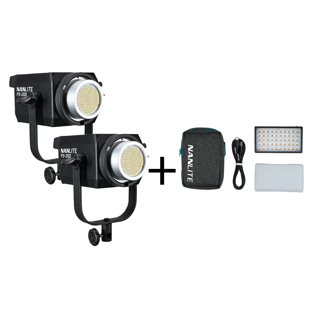 Nanlite FS-200Bi (Buy 1 Get 1 FREE) + Nanlite LitoLite 5C