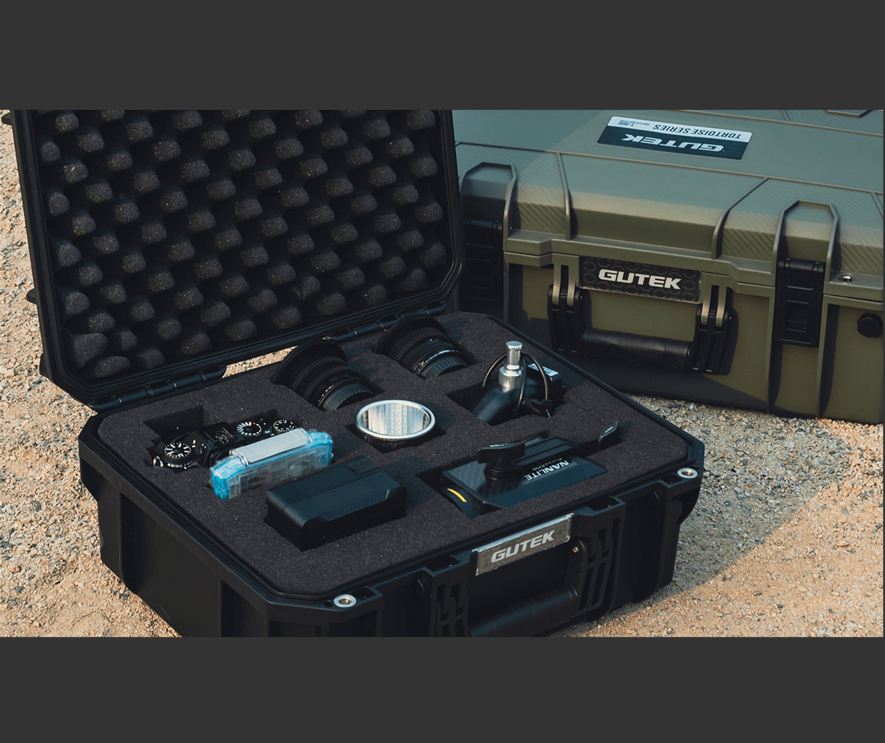 GUTEK Tortoise T-230 Protector Hard Case (Black)