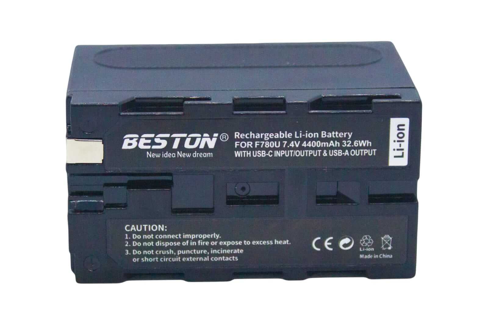 Beston NP-F780U Battery with USB-C PD (32.6W)