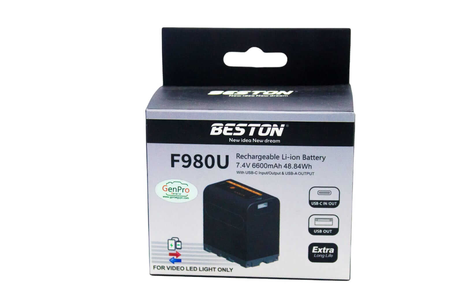 Beston NP-F980U Battery with USB-C PD (48.84W)