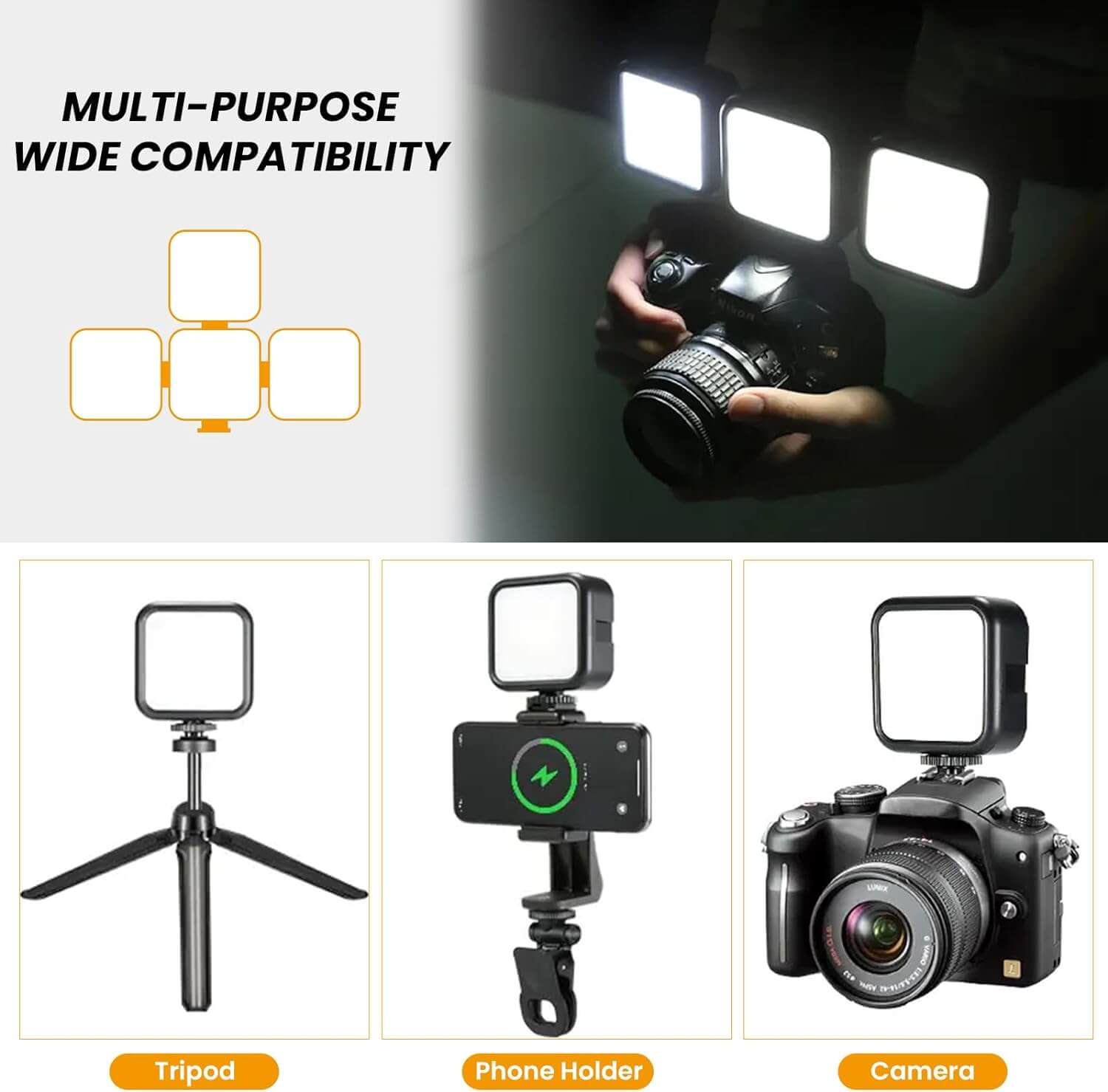 T2 RGB LED video Light