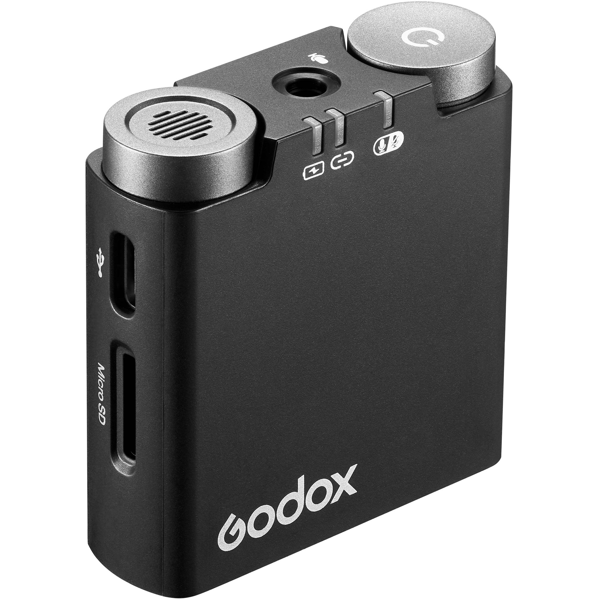 Godox Virso M2 Wireless Microphone System for Cameras and Smartphones (2.4 GHz)
