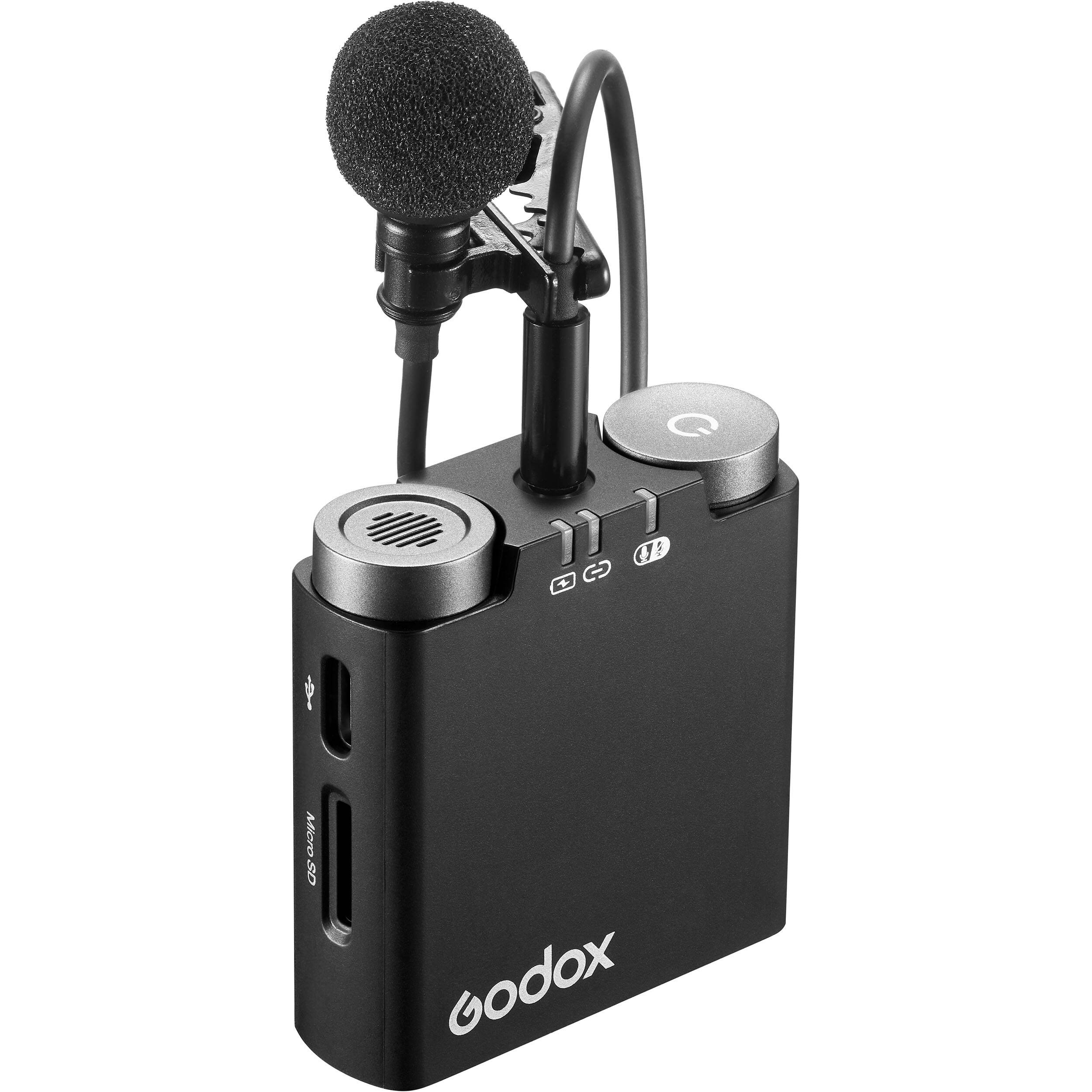 Godox Virso M2 Wireless Microphone System for Cameras and Smartphones (2.4 GHz)