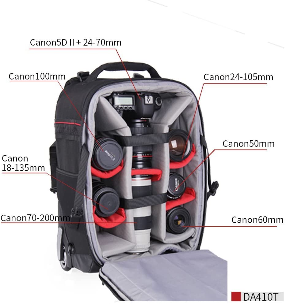 EIRMAI EMB-DA410T Travelling Bag Protect Camera Accessories Laptop Trolley Backpack