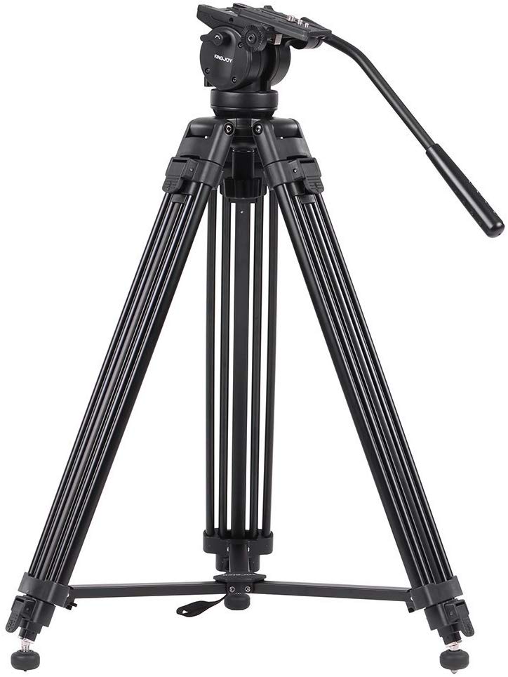 Kingjoy VT-2500L+VT3510 Tripod with 360° Fluid Damping Head