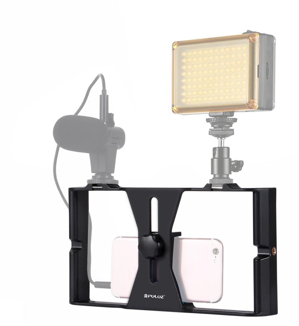 Live Broadcast Smartphone Video Rig Filmmaking Recording Handle Stabilizer Bracket