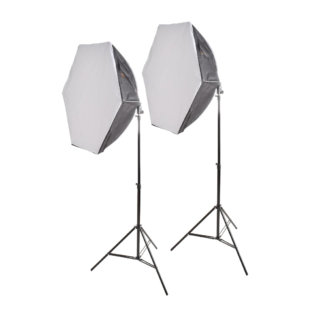 LIGHT KIT2pc With octa Box LED 2X150W