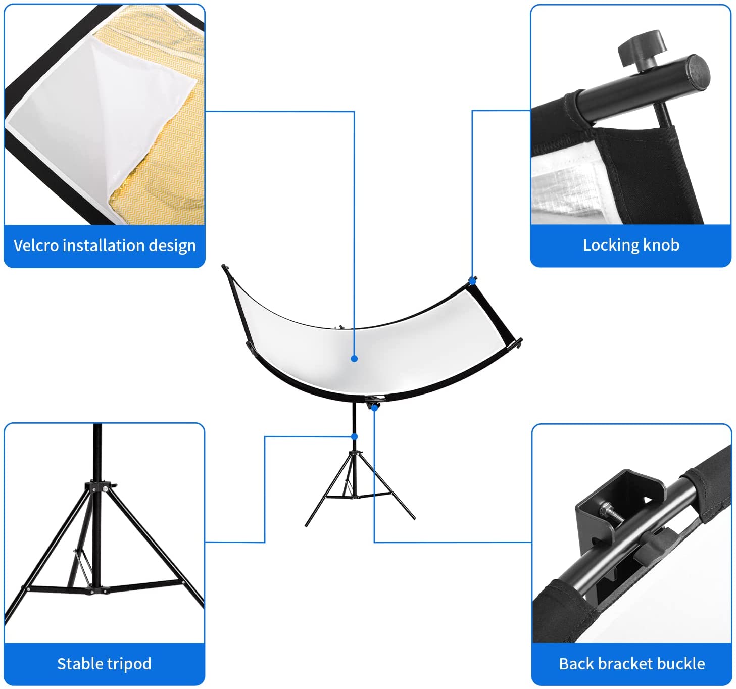 Portrait Reflector 60 x 180 cm U Shape Curved Reflectors