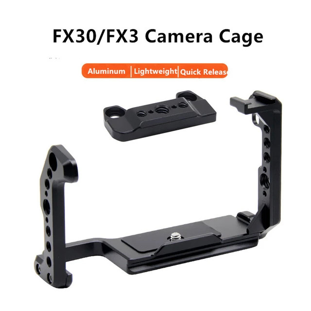 Camera Cage For Sony FX30/FX3 Micro-Single Cameras Metal Protective Frame Cage Stabilizer Rig