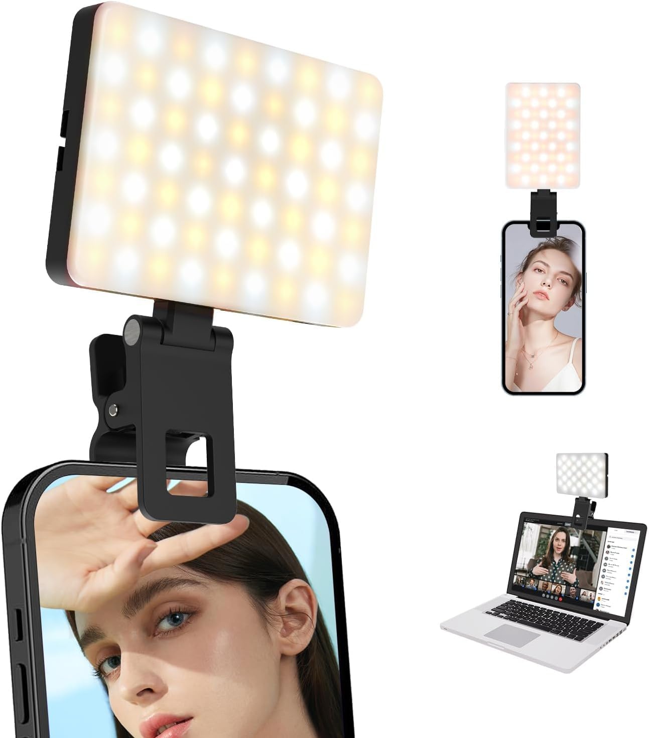 PLOKAMA U160 RGB LED lighting is powerful and rotating with various lighting modes to highlight your camera, mobile phone, or computer. It is also an external lighting for all content creation (YouTube - TikTok - Facebook).