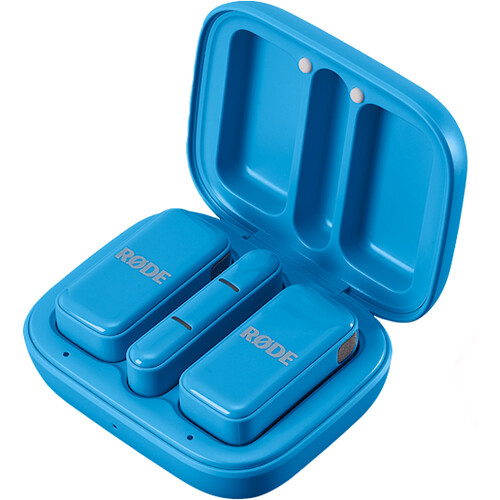 RODE Wireless Micro 2-Person Ultracompact Wireless Microphone System with USB-C Connector (2.4 GHz, Blue)