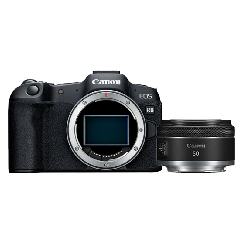 Canon EOS R8 Mirrorless Camera + Canon RF 50mm f/1.8 STM