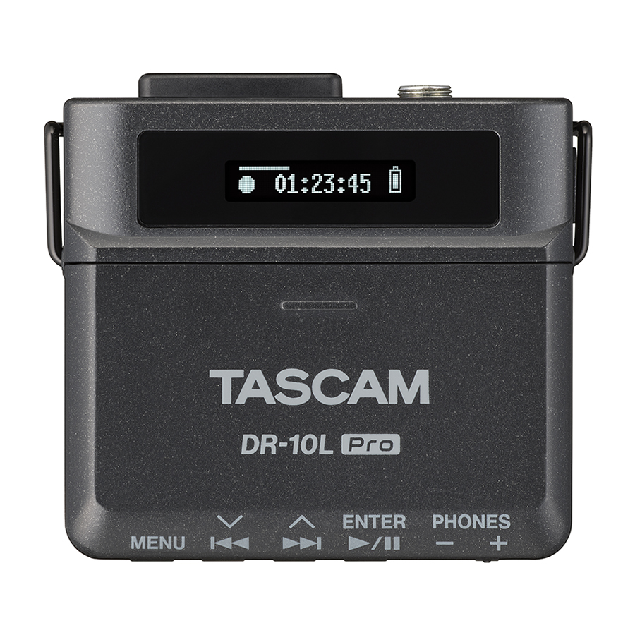 Tascam DR-10L Pro Ultra-Compact 32-bit Float Audio Field Recorder With Lavalier Mic