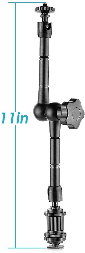 Adjustable Friction Power Articulating Magic Arm for DSLR Camera Rig / LCD Monitor / DV Monitor / LED Lights / flash light