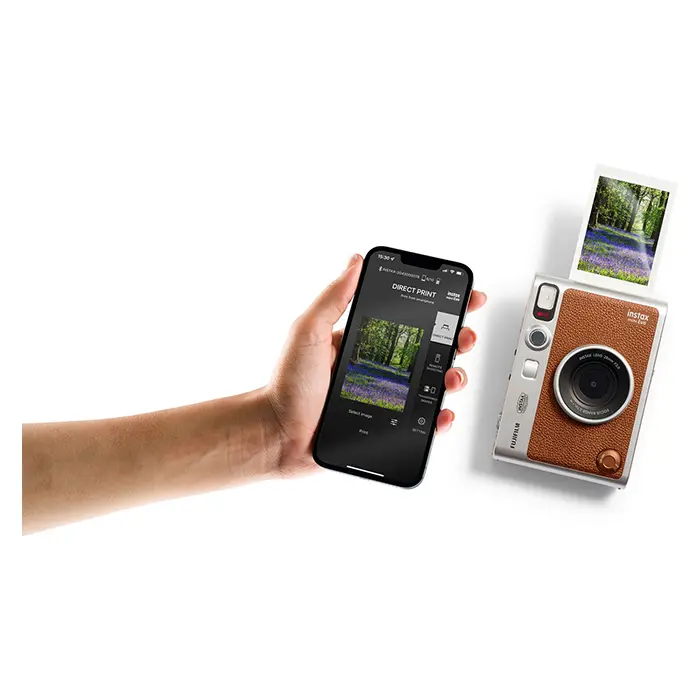 Fujifilm instax mini Evo Instant Film Camera "Brown"
