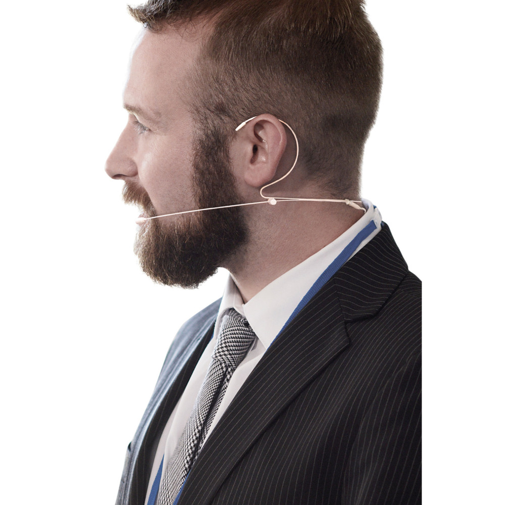 DK6A Lightweight Slimline Omni Headset Mic w/ Locking 3.5mm TRS for Saramonic, Sennheiser, Rode,More