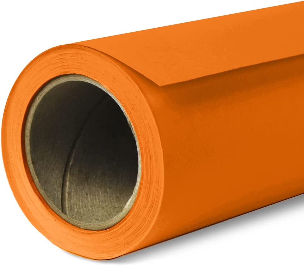 Non-Reflective Paper BackDrop Orange 11x2.70m