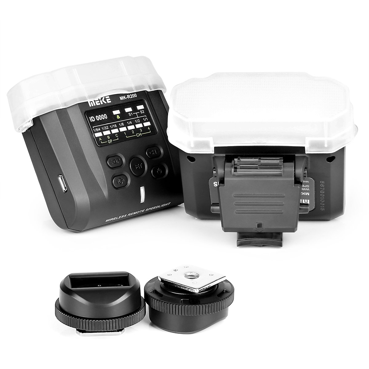 Meike MK-MT24 2.4G Wireless Close-Up Speedlight Macro Twin Lite Flash Nikon