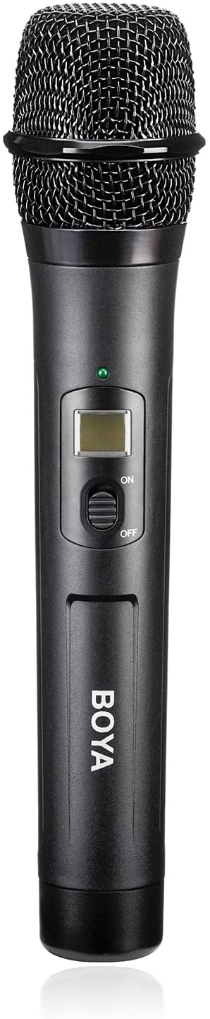 BOYA by-WHM8 Pro 48-Channel UHF Wireless Dynamic Handheld Cardioid Microphone Transmitter for by-WM8 Pro Series Microphone System for Interview Presentation Talk Show Speech