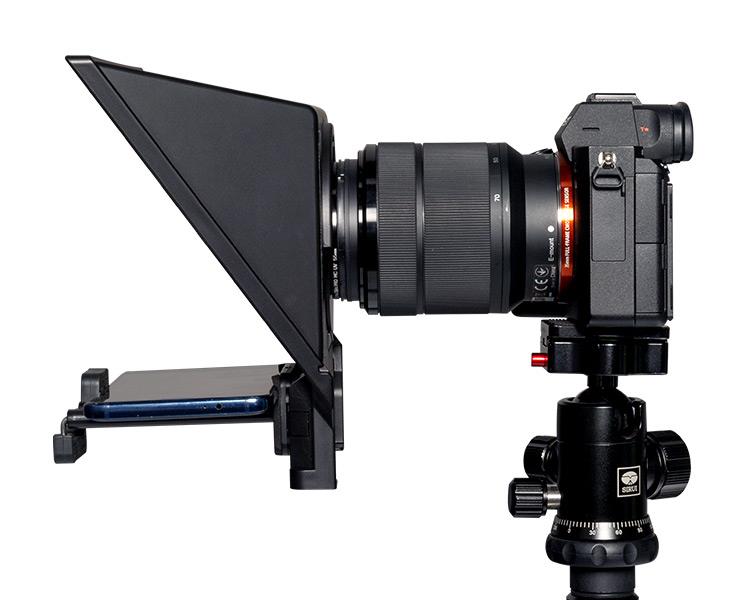 FEELWORLD TP2A Portable 8-inch Teleprompter supports up to 8" Smartphone/Tablet Prompting Smartphone DSLR