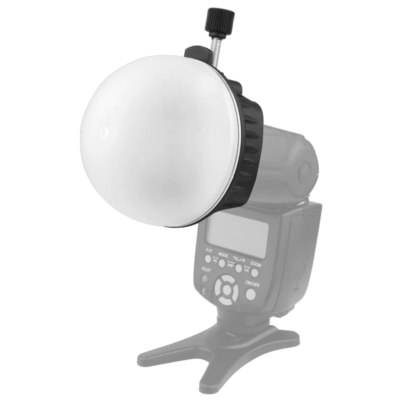 TRIOPO FLASH LIGHT MODIFIER ACCESSORIES KIT W/ MAGNETIC MOUNT ADAPTER + DIFFUSER BALL + COLOR GEL FILTERS