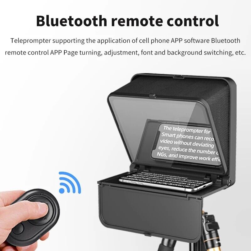 LENSGO TC7S Mini Inscriber Video Remote Teleprompter for Smartphone Tablet Live