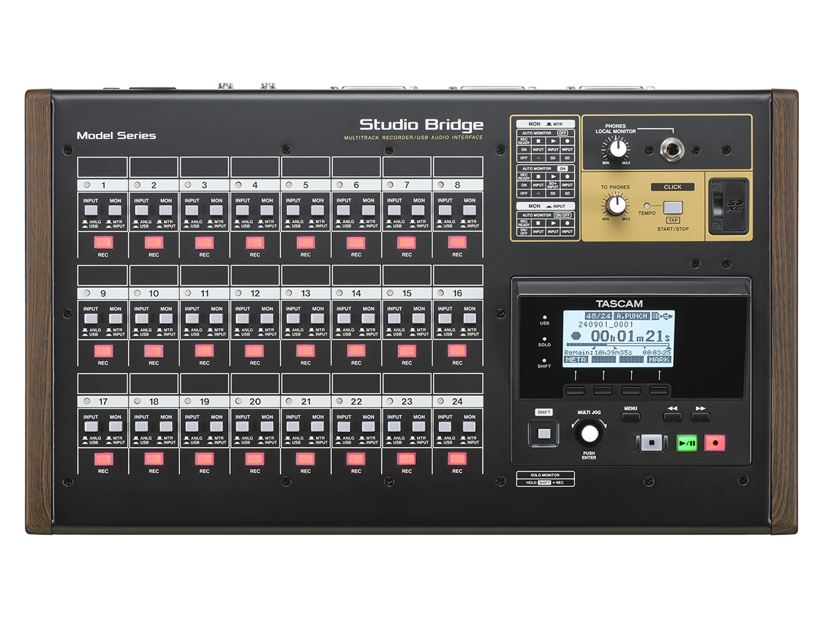 Tascam Studio Bridge 24-Track Recorder and USB Audio Interface with MIDI