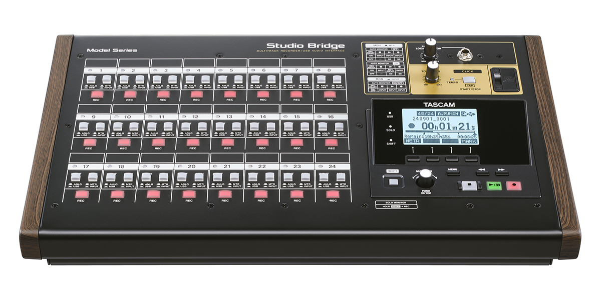 Tascam Studio Bridge 24-Track Recorder and USB Audio Interface with MIDI