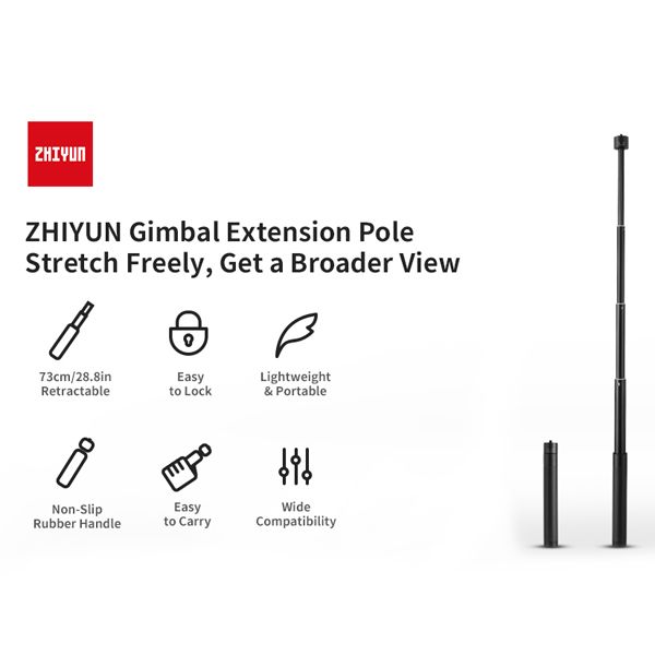 Zhiyun Smooth Extension Rod 1/4" Thread