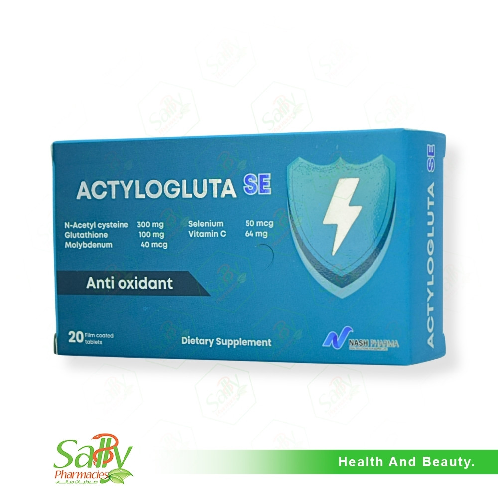 molybdenum glutathione Liquid | 1 fl oz Keep out of reach of children Actylogluta SE 20 Film Coated