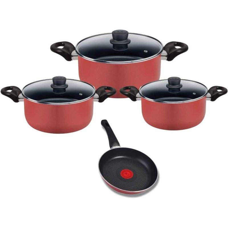 Tefal Cooking Ware Tefal Minute Cookware Set Pieces Glass Cover