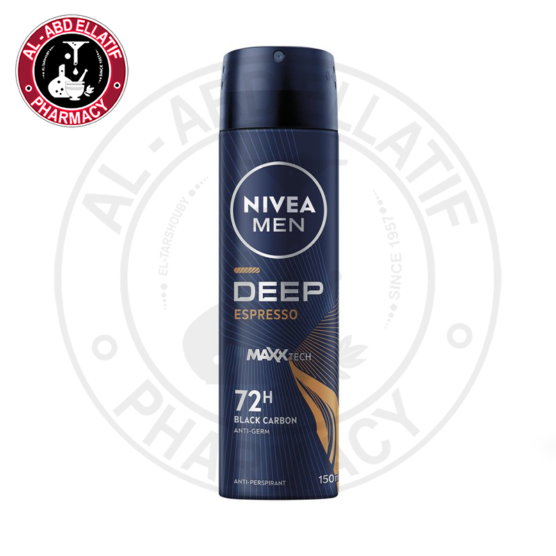 Nivea Men Deep Black Carbon Espresso Anti-perspirant Spray 150 ml
