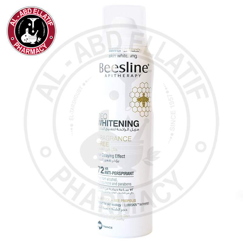 Beesline Whitening Spray Anti-Perspirant Fragrance Free 150 ml