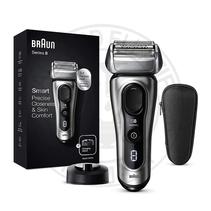 【美品】Braun シリーズ8 8417S シルバー BRAUN 8417s-V シルバー シリーズ8 [メンズシェーバー (往復式